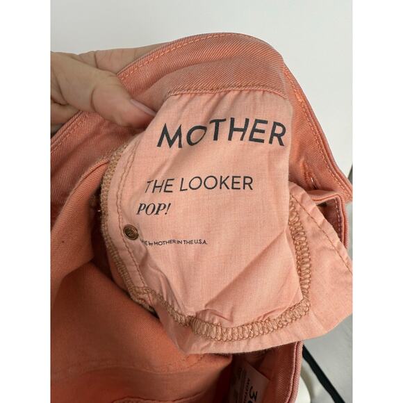 MOTHER Women's Skinny Jeans in Coral Never Worn - Picture 5 of 10